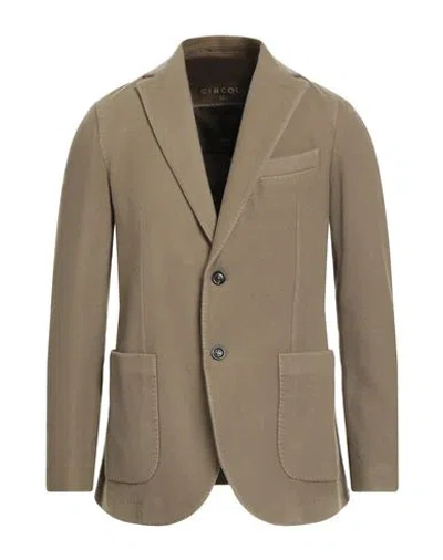 Circolo 1901 Man Blazer Military Green Size 46 Virgin Wool