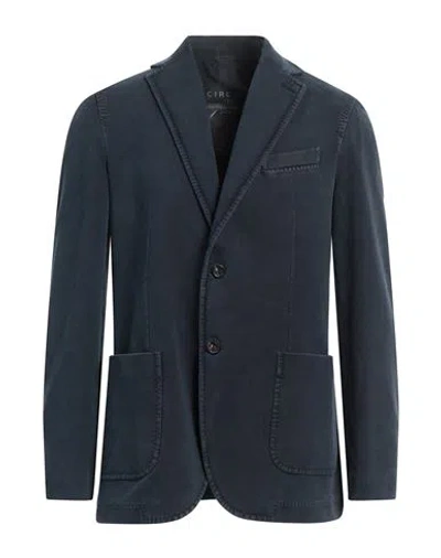 Circolo 1901 Man Blazer Navy Size 40 Cotton, Elastane In Navy Blue