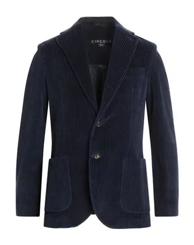 Circolo 1901 Man Blazer Navy Size 36 Cotton, Polyester In Blue