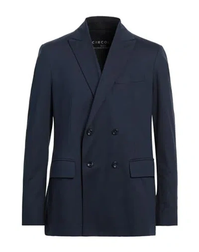 Circolo 1901 Man Blazer Navy Size 42 Cotton, Elastane In Navy Blue