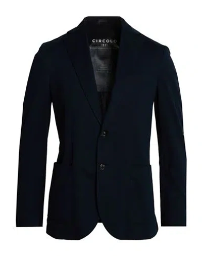 Circolo 1901 Man Blazer Navy Size 44 Cotton, Elastane In Blue