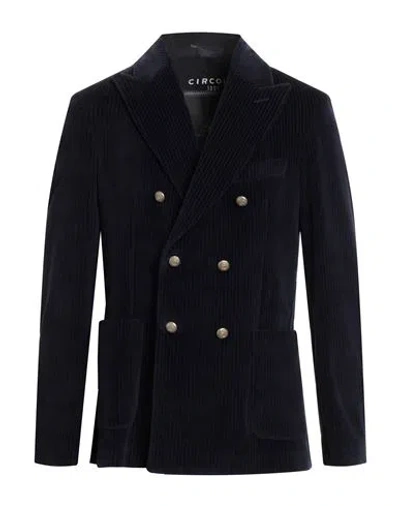 CIRCOLO 1901 CIRCOLO 1901 MAN BLAZER NAVY SIZE 44 COTTON, POLYESTER