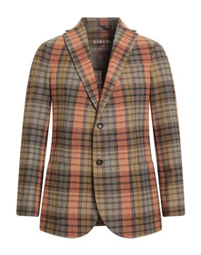 Circolo 1901 Man Blazer Orange Size 40 Wool