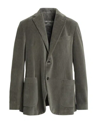 Circolo 1901 Man Blazer Sage Green Size 42 Cotton, Polyester