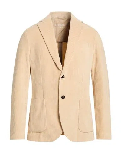 Circolo 1901 Man Blazer Sand Size 38 Cotton, Polyester In Neutral