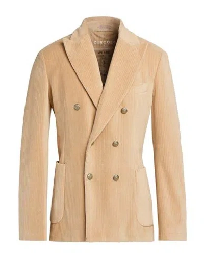 Circolo 1901 Man Blazer Sand Size 44 Cotton, Polyester In Neutral