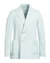 Circolo 1901 Man Blazer Sky Blue Size 42 Cotton, Elastane