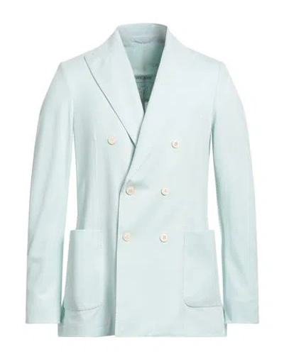 Circolo 1901 Man Blazer Sky Blue Size 42 Cotton, Elastane