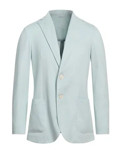 Circolo 1901 Man Blazer Sky Blue Size 44 Cotton, Elastane