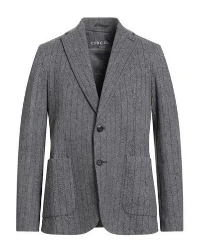 Circolo 1901 Man Blazer Slate Blue Size 46 Cotton, Elastane