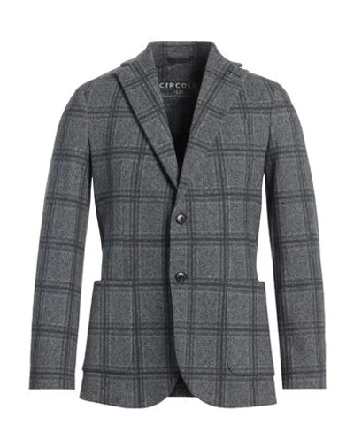 Circolo 1901 Man Blazer Slate Blue Size 42 Cotton, Elastane