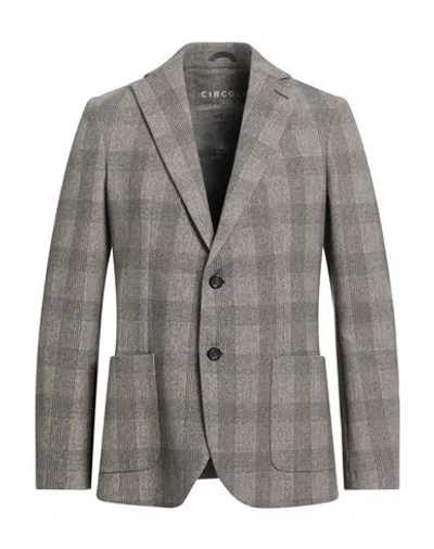 Circolo 1901 Man Blazer Taupe Size 46 Cotton, Elastane In Gray