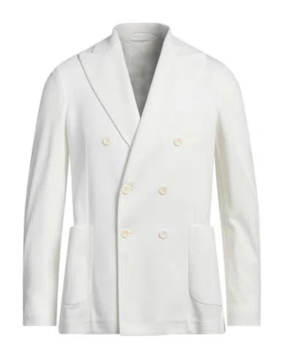 Circolo 1901 Man Blazer White Size 38 Cotton, Elastane In White