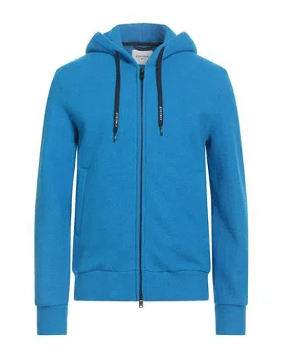 Circolo 1901 Man Cardigan Azure Size L Virgin Wool In Blue