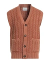 Circolo 1901 Man Cardigan Camel Size L Virgin Wool
