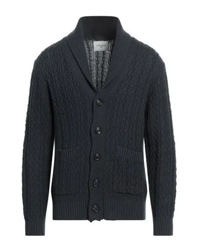 Circolo 1901 Man Cardigan Charcoal Size S Virgin Wool In Grey