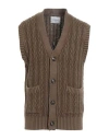 Circolo 1901 Man Cardigan Military Green Size L Virgin Wool