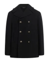 Circolo 1901 Man Coat Black Size 46 Virgin Wool In Blue