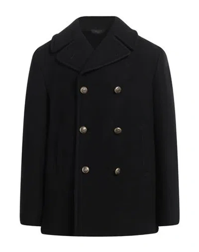 Circolo 1901 Man Coat Black Size 46 Virgin Wool In Black