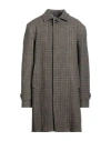Circolo 1901 Man Coat Dark Brown Size 42 Cotton, Elastane In Brown