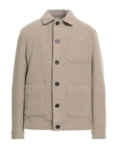Circolo 1901 Man Jacket Beige Size L Wool, Polyamide, Viscose In Sand