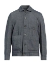 Circolo 1901 Man Jacket Blue Size L Linen, Cotton, Elastane In Blue