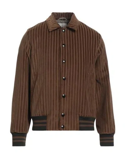 Circolo 1901 Man Jacket Brown Size Xl Cotton, Elastane