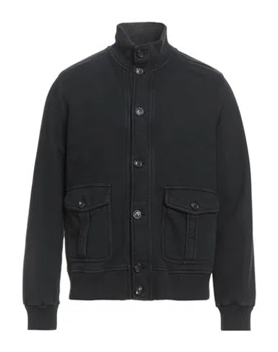 Circolo 1901 Man Jacket Charcoal Size M Cotton In Black