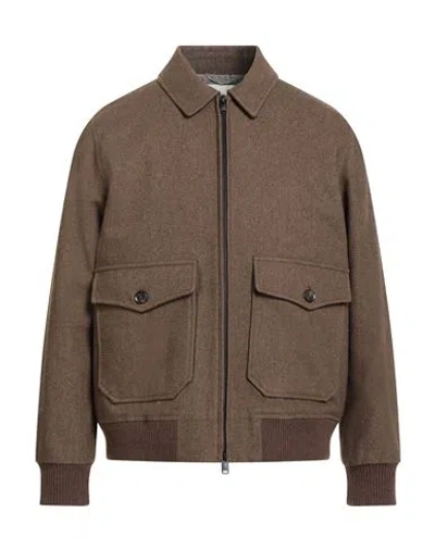 Circolo 1901 Man Jacket Khaki Size M Wool, Cotton In Sand
