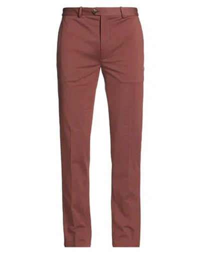 Circolo 1901 Man Pants Brown Size 34 Cotton, Elastane