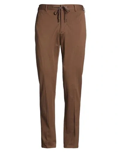Circolo 1901 Man Pants Camel Size 36 Cotton, Elastane In Brown