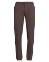 Circolo 1901 Man Pants Chocolate Brown Size 40 Cotton, Elastane