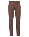Circolo 1901 Man Pants Chocolate Brown Size 32 Cotton, Elastane