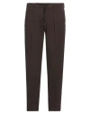 Circolo 1901 Man Pants Dark Brown Size 40 Cotton, Elastane