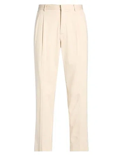 Circolo 1901 Man Pants Cream Size 36 Cotton, Elastane In White