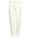 Circolo 1901 Man Pants Cream Size 36 Cotton, Polyester In White