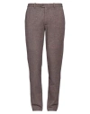 Circolo 1901 Man Pants Dark Brown Size 38 Cotton, Elastane
