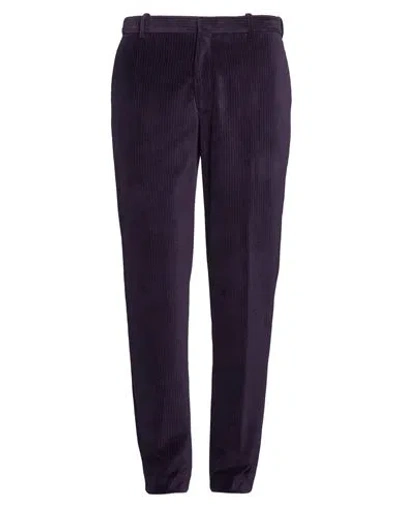 Circolo 1901 Man Pants Dark Purple Size 34 Cotton, Polyester