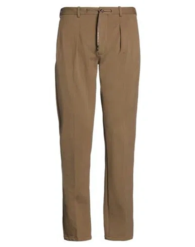 Circolo 1901 Man Pants Khaki Size 34 Cotton, Elastane In Brown