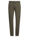 Circolo 1901 Man Pants Military Green Size 28 Cotton, Elastane