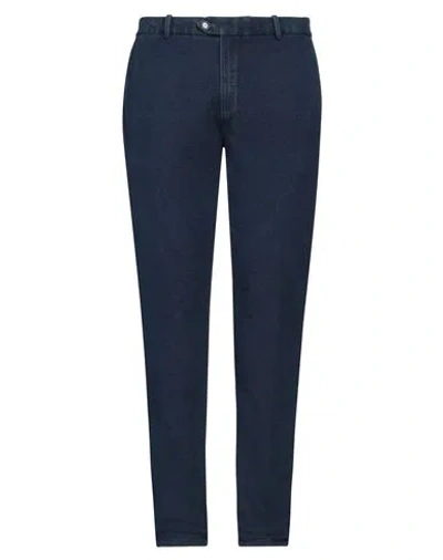 Circolo 1901 Man Pants Navy Size 34 Cotton, Elastane In Navy Blue