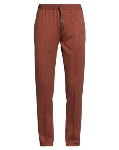Circolo 1901 Man Pants Rust Size 34 Cotton, Elastane In Red