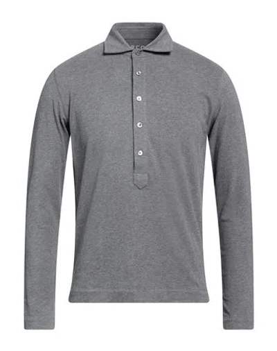 Circolo 1901 Man Polo Shirt Grey Size L Cotton, Elastane In Gray