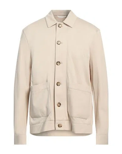 Circolo 1901 Man Shirt Beige Size Xxxl Cotton, Elastane