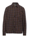 Circolo 1901 Man Shirt Dark Brown Size L Virgin Wool In Dark Brown