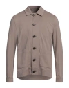 Circolo 1901 Man Shirt Khaki Size L Cotton, Elastane In Beige