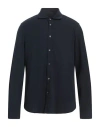 Circolo 1901 Man Shirt Midnight Blue Size S Cotton, Elastane