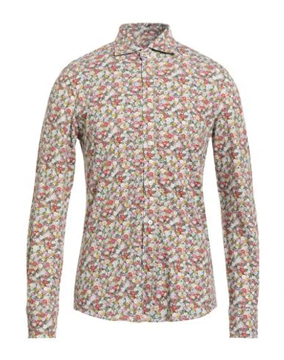 Circolo 1901 Man Shirt Military Green Size M Cotton, Elastane In Multi