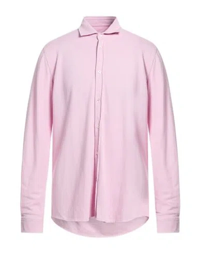 Circolo 1901 Man Shirt Pink Size Xxl Cotton, Elastane