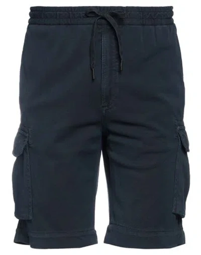 Circolo 1901 Man Shorts & Bermuda Shorts Midnight Blue Size 36 Cotton
